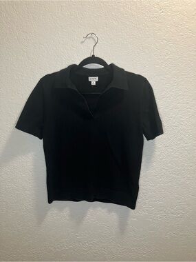 Cotton Cashmere Blend Sweater Polo